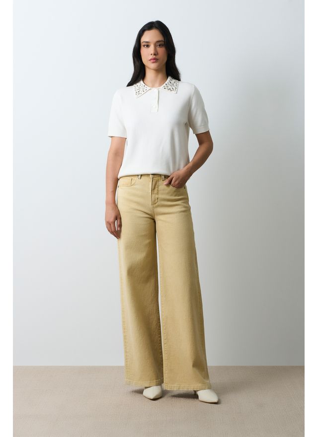 Polo tejida manga corta para mujer Almaris