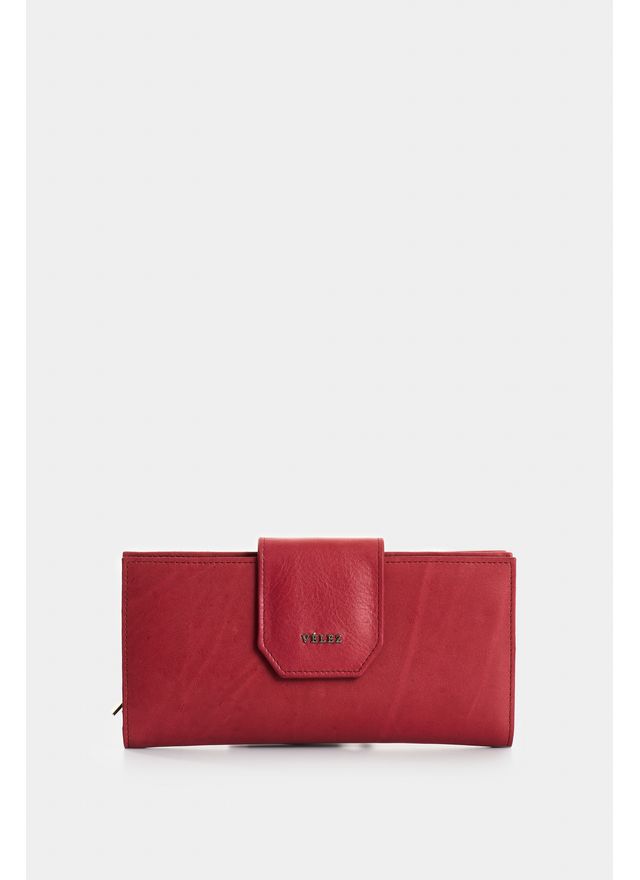 Billetera porta chequera de cuero para mujer Jade