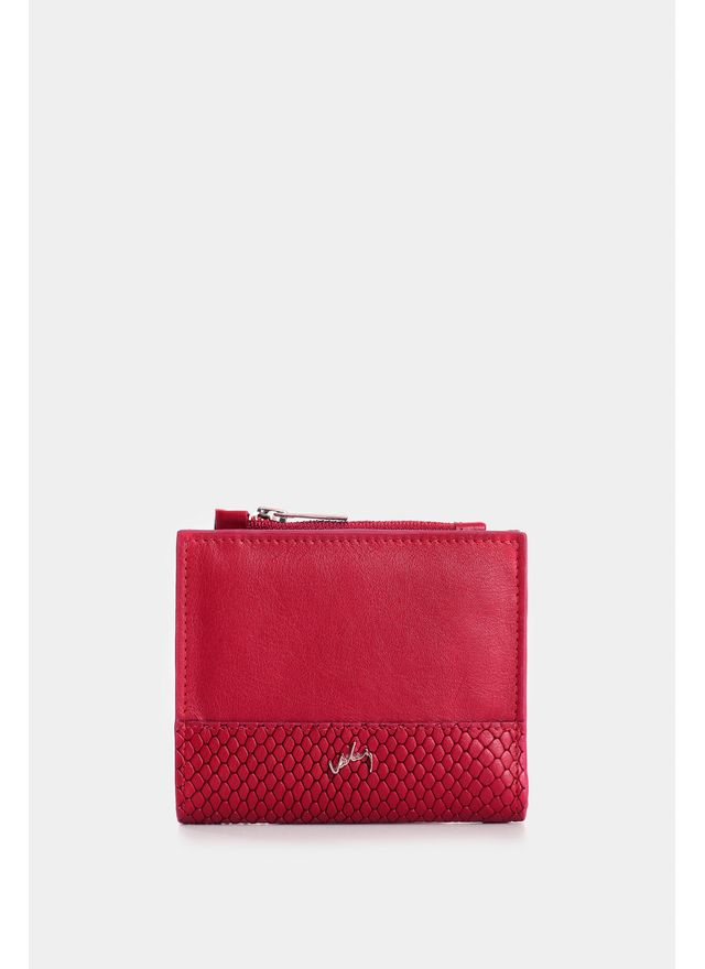 Billetera de cuero grabado para mujer Golden