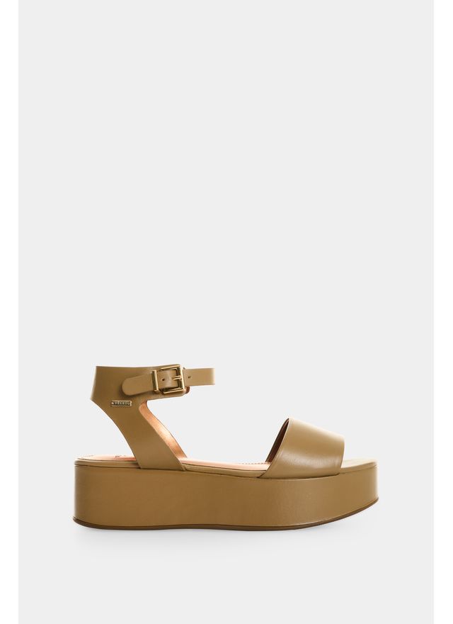 Sandalia plataforma de cuero para mujer Soren
