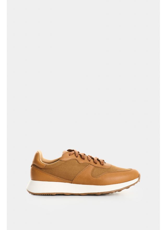 Tenis en cuero y lona para mujer Ocaso 2