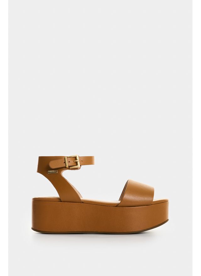 Sandalia plataforma de cuero para mujer Soren