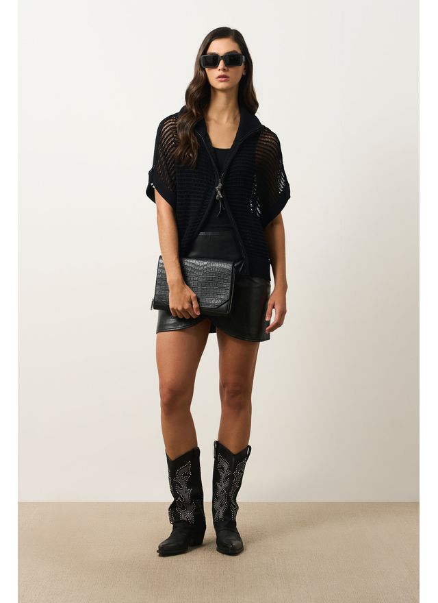 Chaleco tejido Tika para mujer oversized