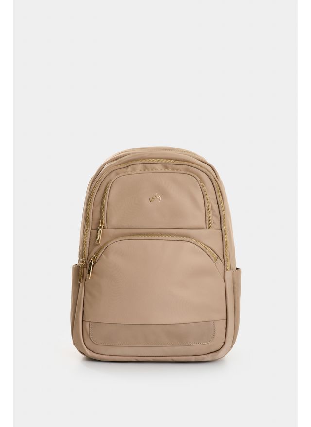 Tula morral en lona y cuero para mujer Biel